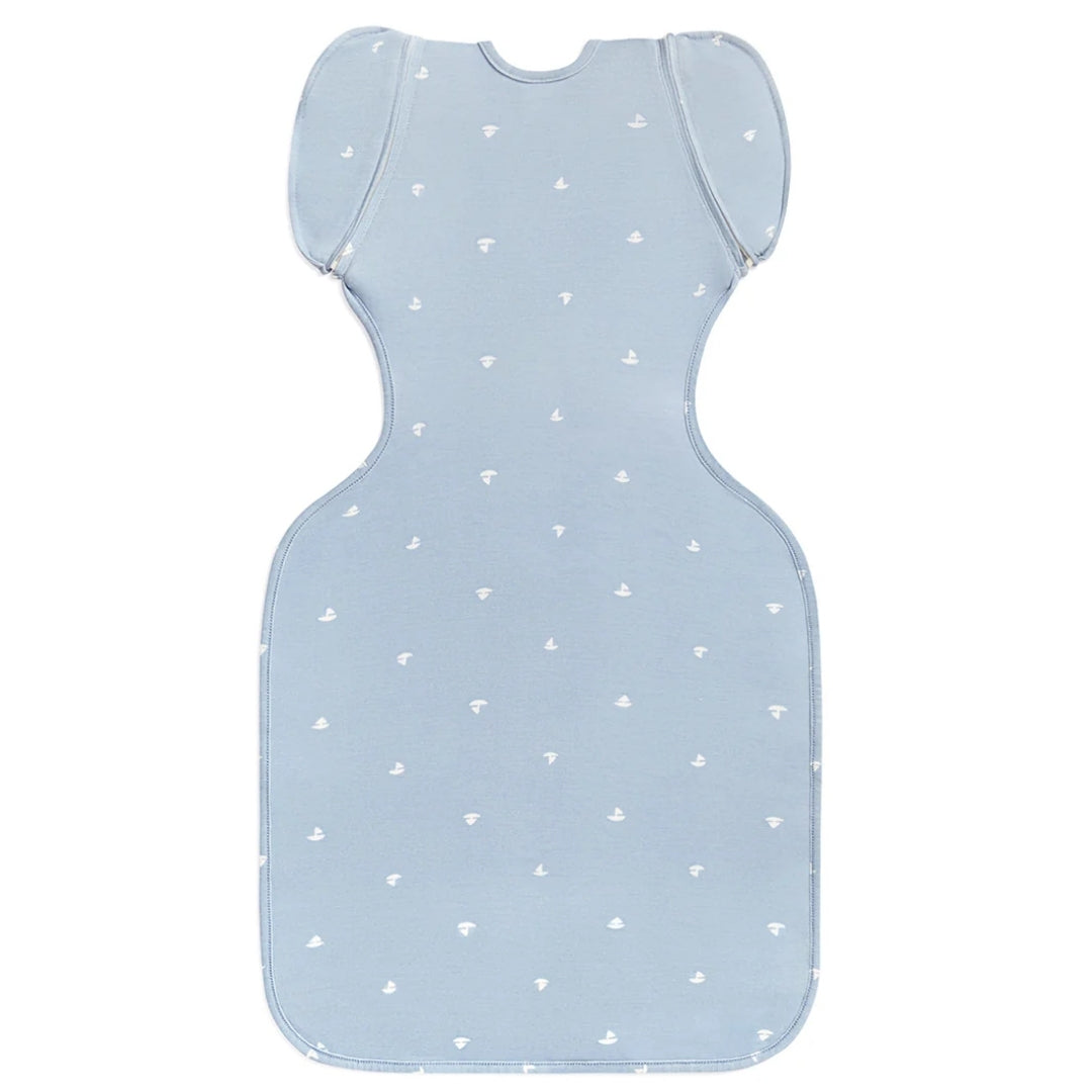 Love To Dream Swaddle Up Transition Bag Viscose from Bamboo 1.0Tog Medium Mist Blue Boats