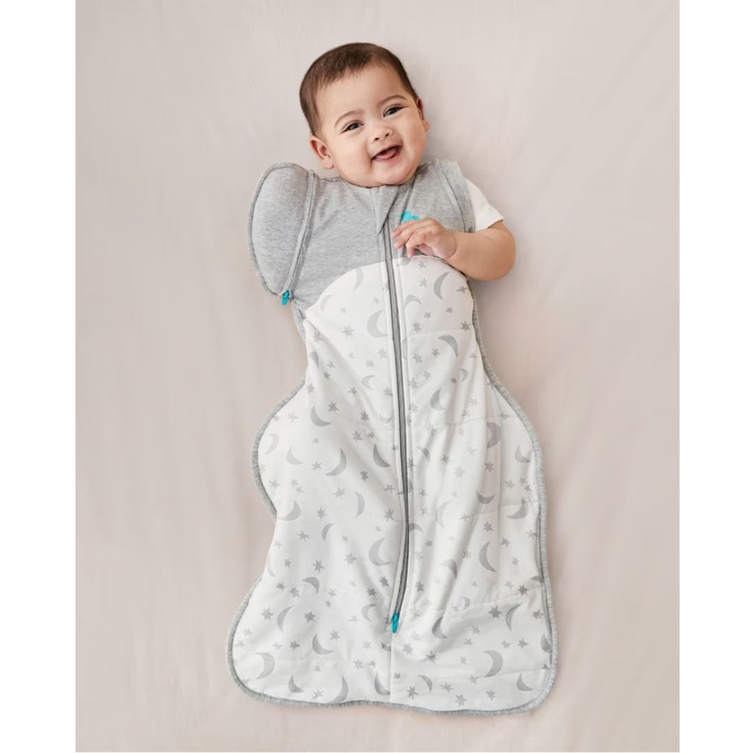 Love To Dream Swaddle UP Transition Bag 3.5Tog Quilted Stretch Cotton Large Moonlight White
