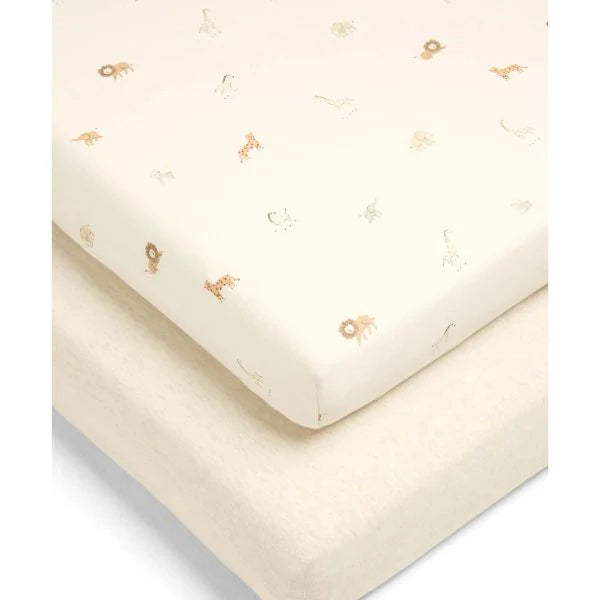 Mamas & Papas Cotton Cotbed Fitted Sheets 2pk