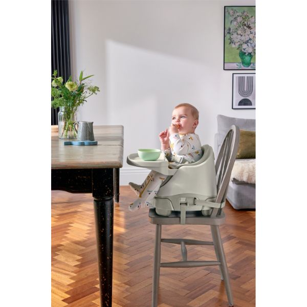 Mamas & Papas Bug 3-in-1 Floor & Booster Seat with Activity Tray Clay