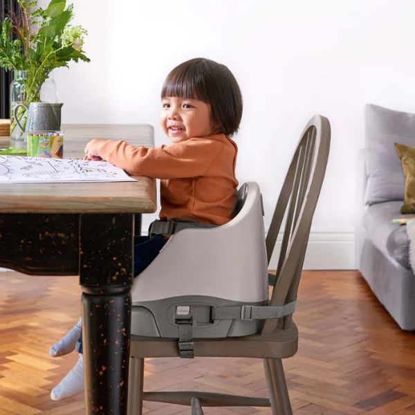 Mamas & Papas Bug 3-in-1 Floor & Booster Seat with Activity Tray Pebble Grey