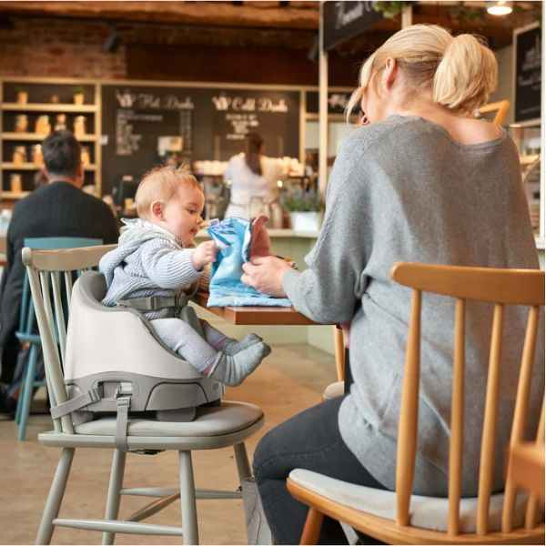 Mamas & Papas Bug 3-in-1 Floor & Booster Seat with Activity Tray Pebble Grey