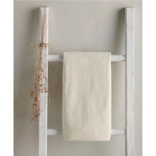 Mamas & Papas Single Cotton Cotbed Fitted Sheet Oatmeal Marle