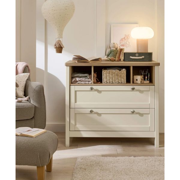 Mamas & Papas Harwell Cashmere 5 piece set with Cot Bed, Dresser Changer, Mattress, Fitted Sheets & Mattress Protector