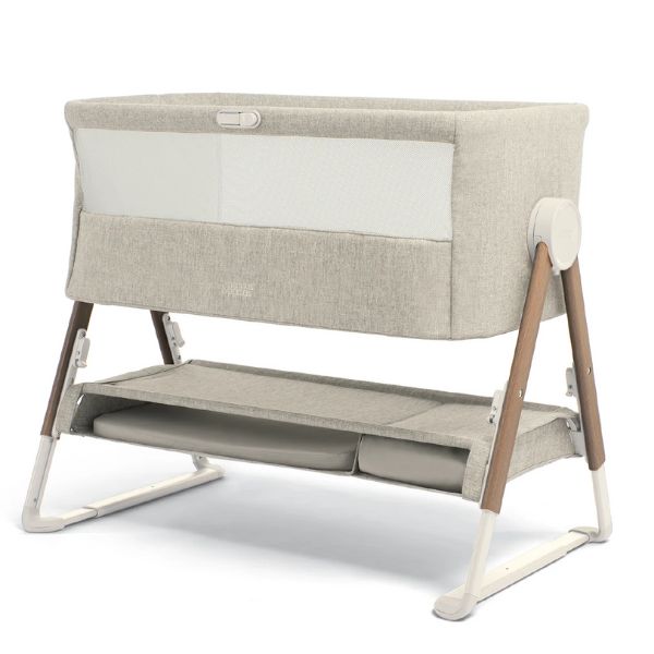 Mamas & Papas Lua Bedside Crib Beige