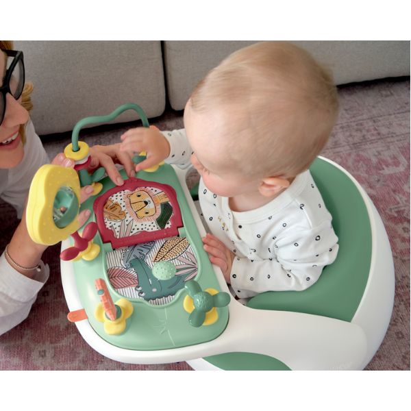 Mamas & Papas Snug Floor Seat with Activity Tray Eucalyptus