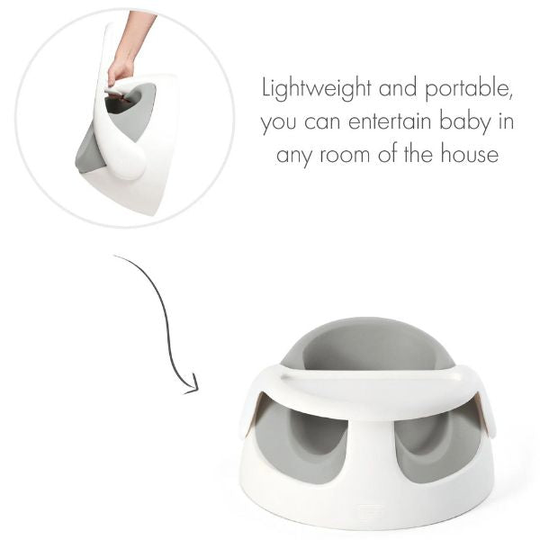 Mamas & Papas Snug Floor Seat with Activity Tray Pebble Grey