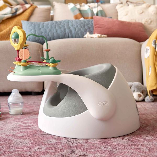 Mamas & Papas Snug Floor Seat with Activity Tray Pebble Grey