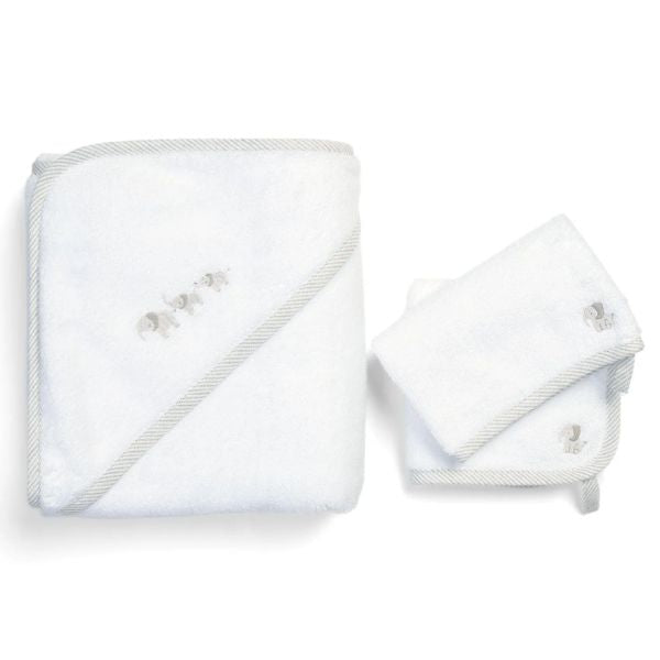 Mamas & Papas Welcome to the World Towelling Set 3pc Elephant