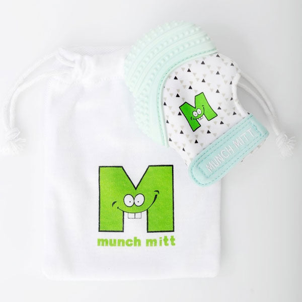 Malarkey Kids Munch Mitten Teething Mitt Mint Green