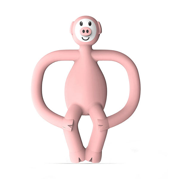 Matchstick Monkey Animal Teether Pig Anti Microbial