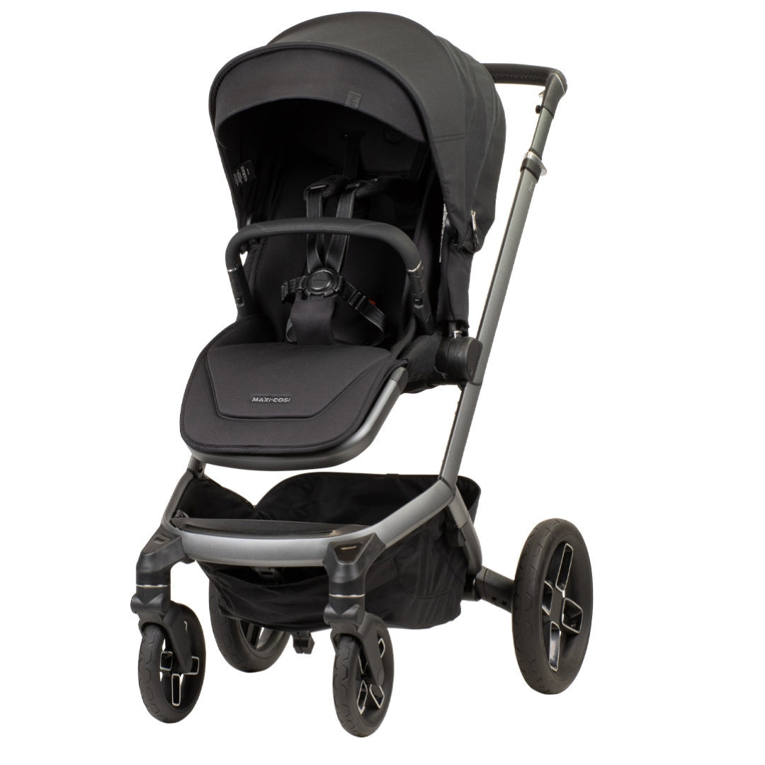 Maxi Cosi Fame Stroller Twillic Black with Carrycot Bundle