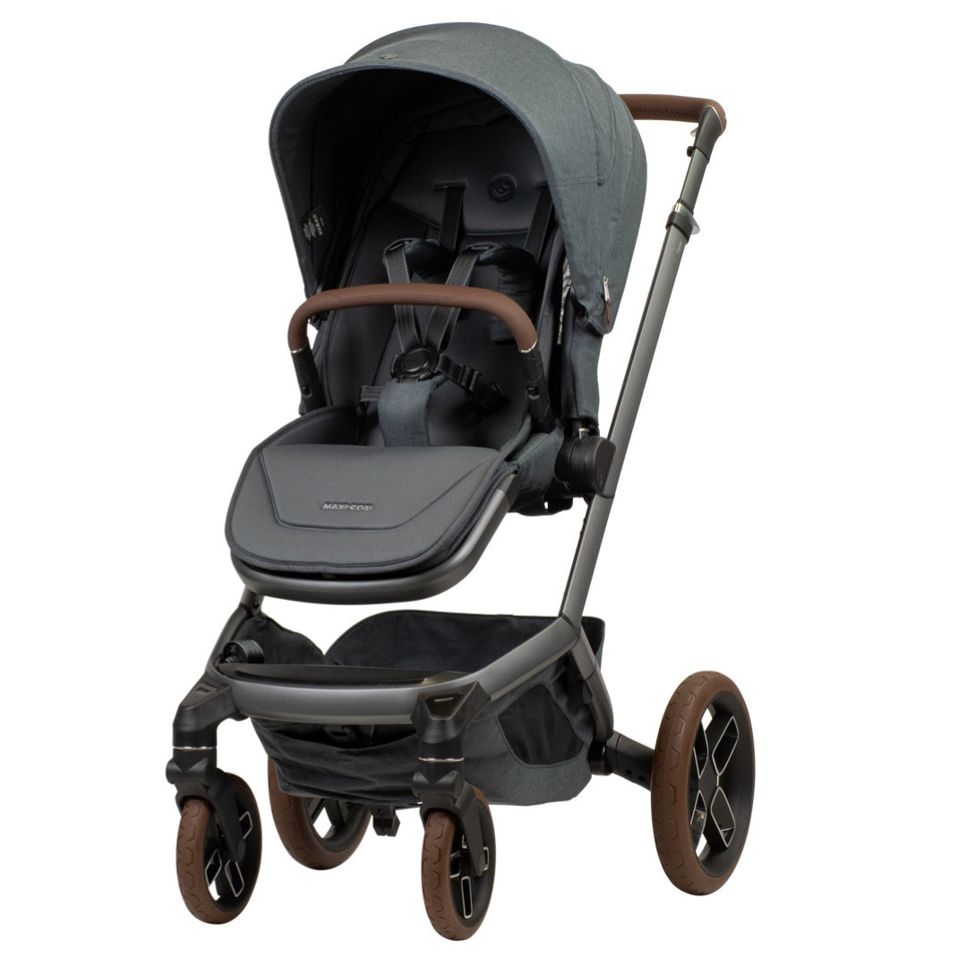 Maxi Cosi Fame Stroller Twillic Graphite with Carrycot Bundle