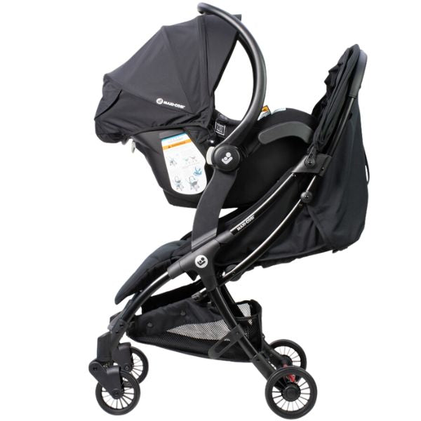 Maxi Cosi Jaya Ultra Compact Stroller Essential Black + Adaptors
