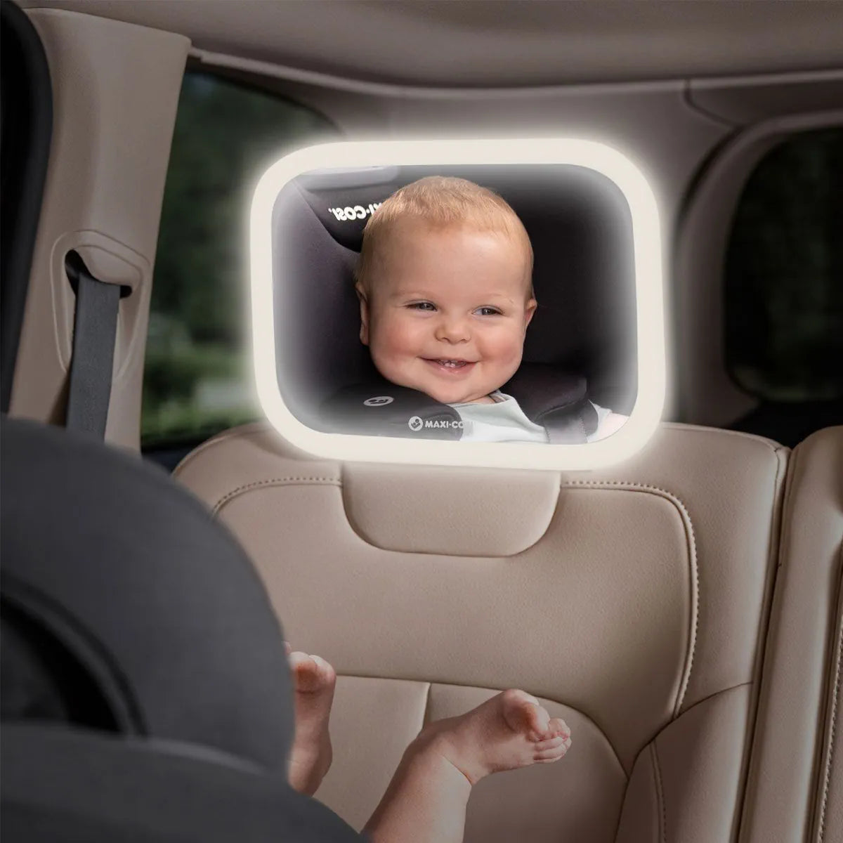 Maxi Cosi Deluxe Back Seat Car Mirror with LED Light