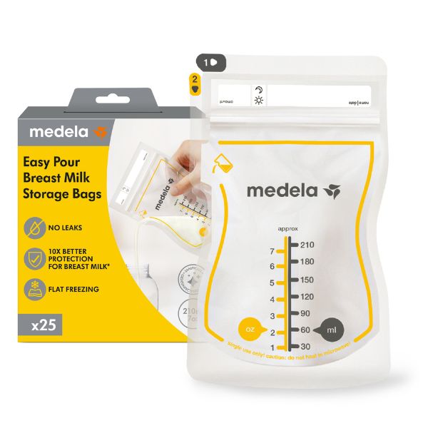 Medela Easy Pour Breast Milk Storage Bags 25pcs
