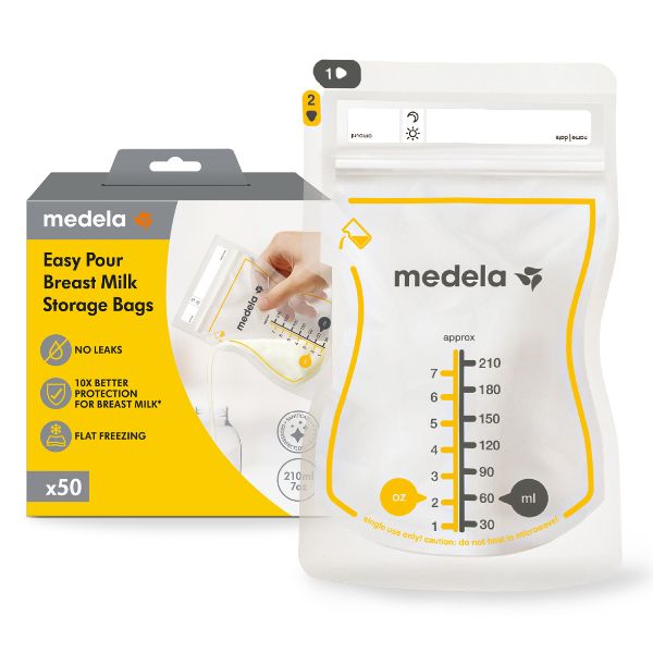 Medela Easy Pour Breast Milk Storage Bags 50pcs