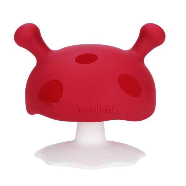 Mombella Mushroom Teether Toy Chimney Red