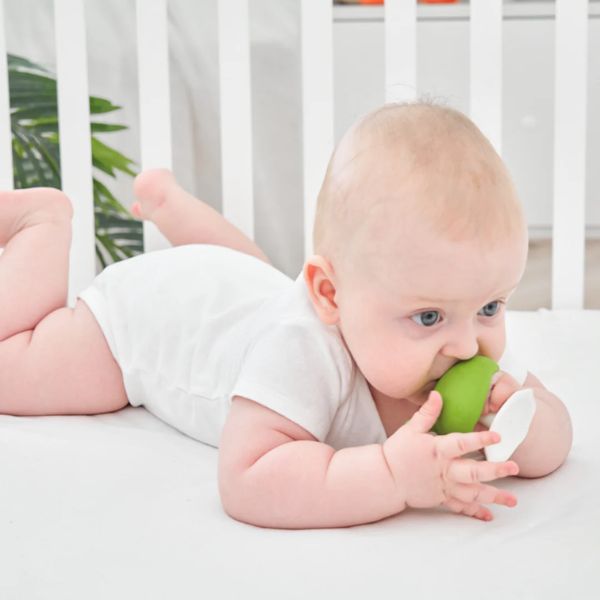 Mombella Mushroom Teether Toy Green