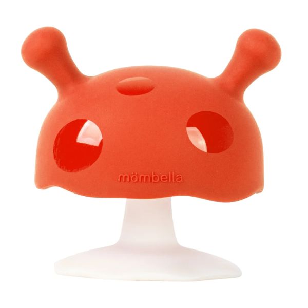 Mombella Mushroom Teether Toy Orange