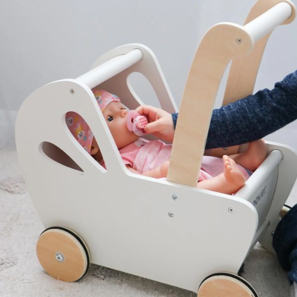 Moover Toys Essentials Dolls Pram OFF WHITE
