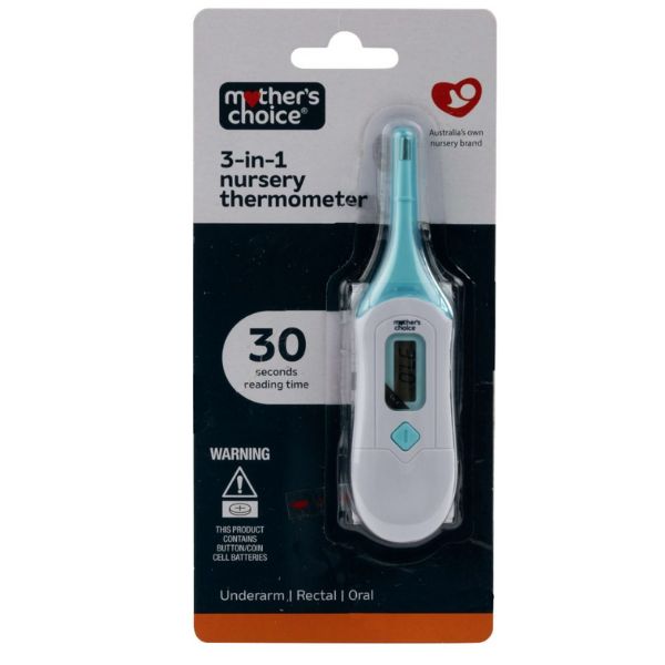 Mother's Choice 3 In 1 Nursery Thermometer