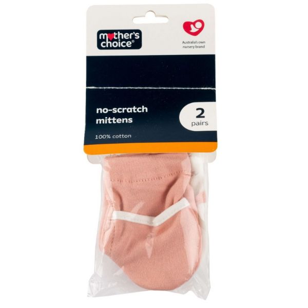 Mother's Choice No Scratch Mittens Pink