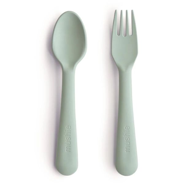 Mushie Fork & Spoon SAGE