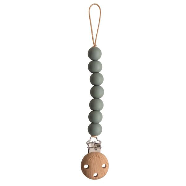 Mushie Pacifier Clip Halo DRIED THYME