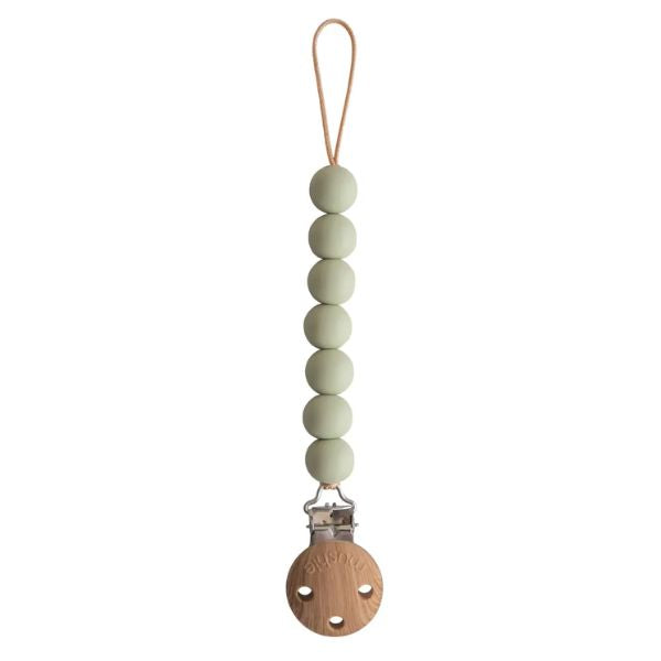 Mushie Pacifier Clip Halo SAGE