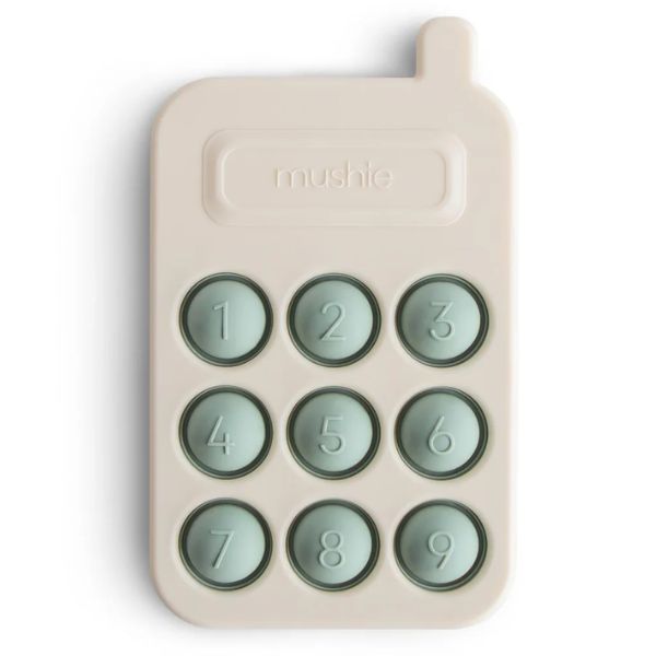 Mushie Phone Press Toy CAMBRIDGE BLUE