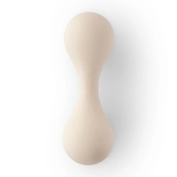 Mushie Silicone Baby Rattle Toy SHIFTING SAND