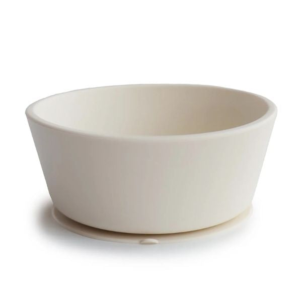 Mushie Silicone Suction Bowl IVORY