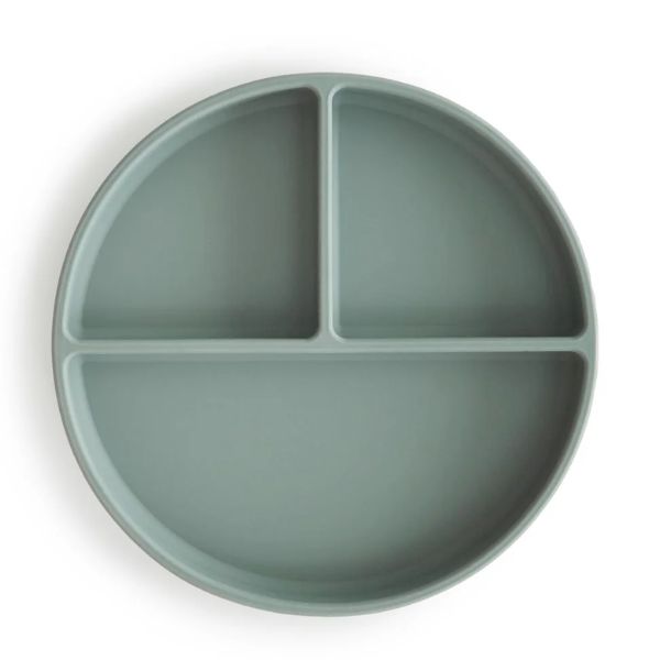 Mushie Silicone Suction Plate CAMBRIDGE BLUE