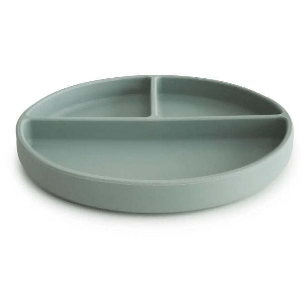Mushie Silicone Suction Plate CAMBRIDGE BLUE