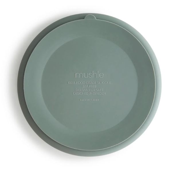 Mushie Silicone Suction Plate CAMBRIDGE BLUE