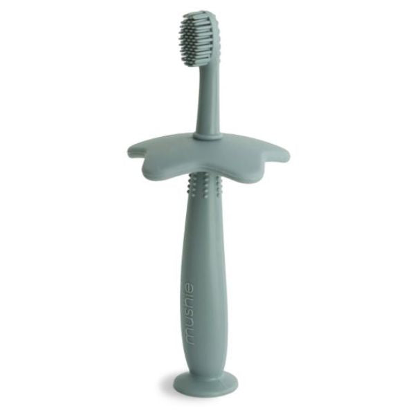 Mushie Training Toothbrush CAMBRIDGE BLUE