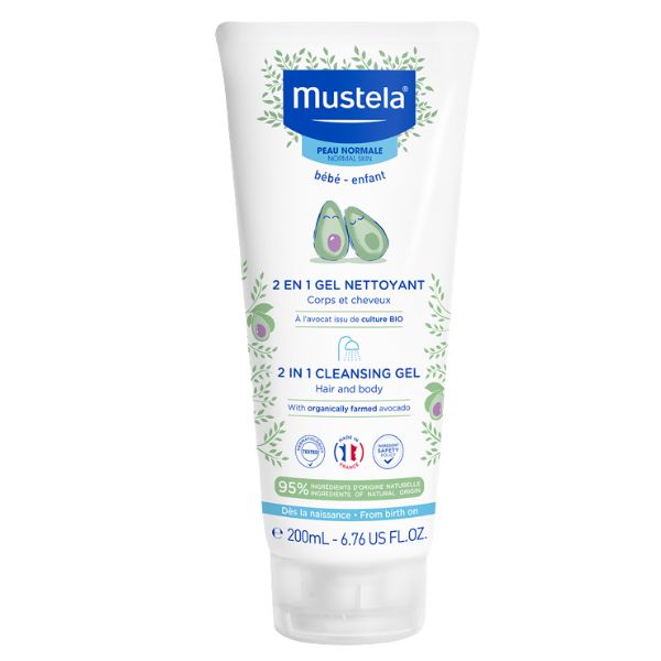 Mustela 2 in 1 Cleansing Gel 200ml