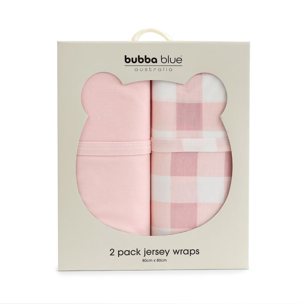 Bubba Blue Sundae Jersey Swaddle Wraps 2pk