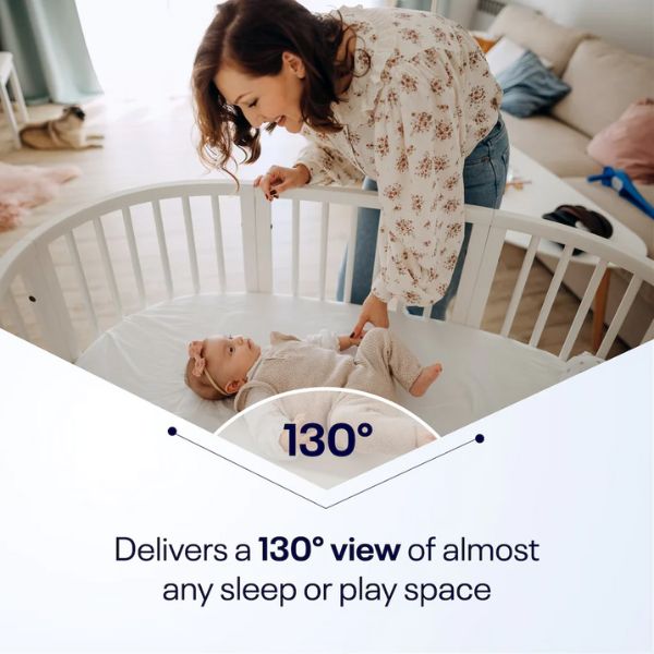 Nanit Pro Baby Monitor & Wall Mount Black + Multi Stand Black + Breathing Wear Band Small