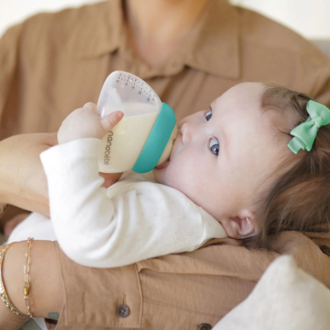 Nanobebe Breastmilk Bottle Gen 2 Teal 1pk