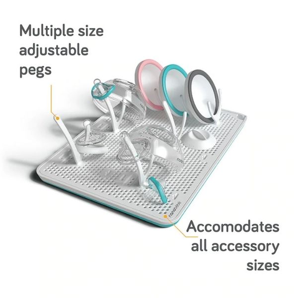 Nanobebe Compact Drying Rack White/Teal