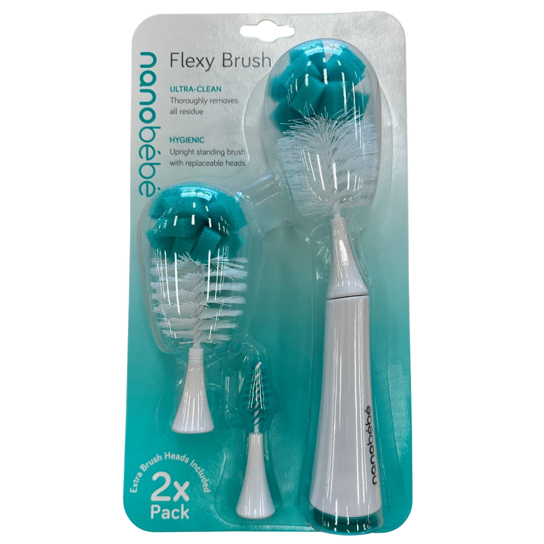 Nanobebe Flexy Brush Twin Pack Teal