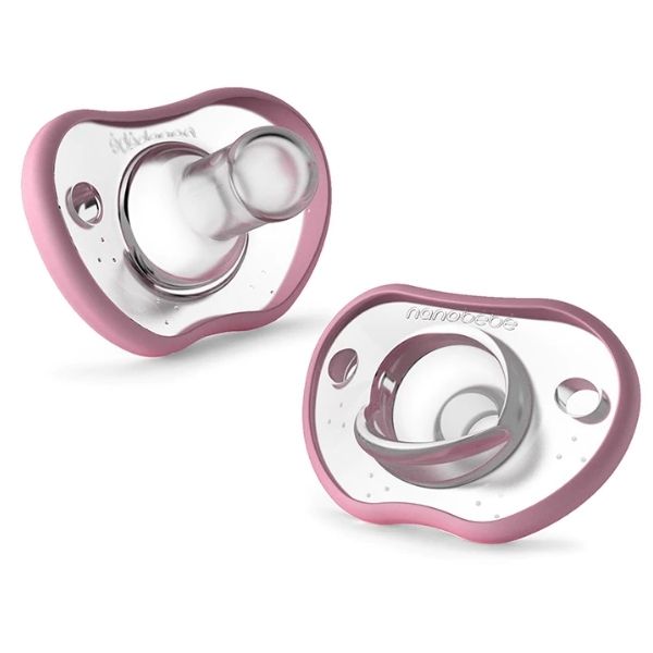 Nanobebe Flexy Pacifier 0-3m Pink 2pk