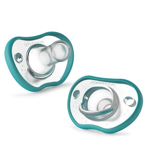 Nanobebe Flexy Pacifier 0-3m Teal 2pk