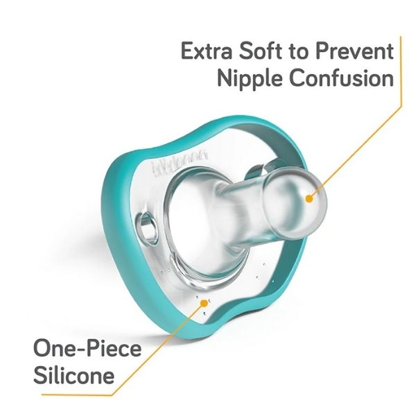 Nanobebe Flexy Pacifier 3m+ Teal 2pk
