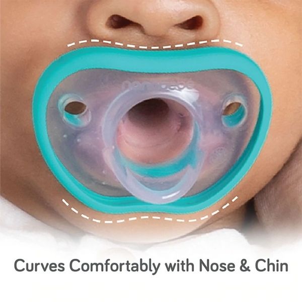 Nanobebe Flexy Pacifier 0-3m Teal 2pk