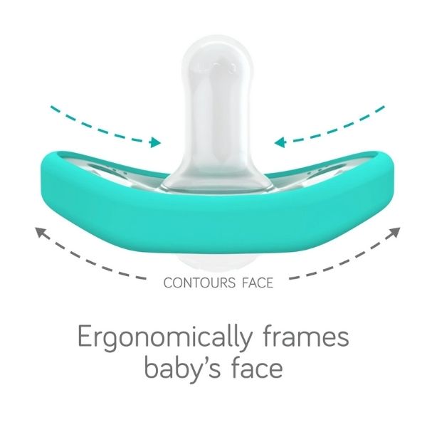 Nanobebe Flexy Pacifier 0-3m Teal 2pk