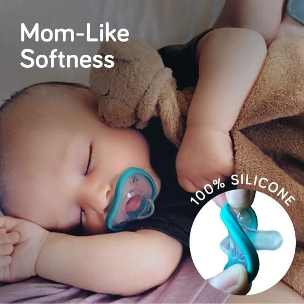 Nanobebe Flexy Pacifier 0-3m Teal 2pk