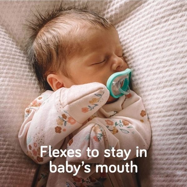 Nanobebe Flexy Pacifier 0-3m Teal 2pk